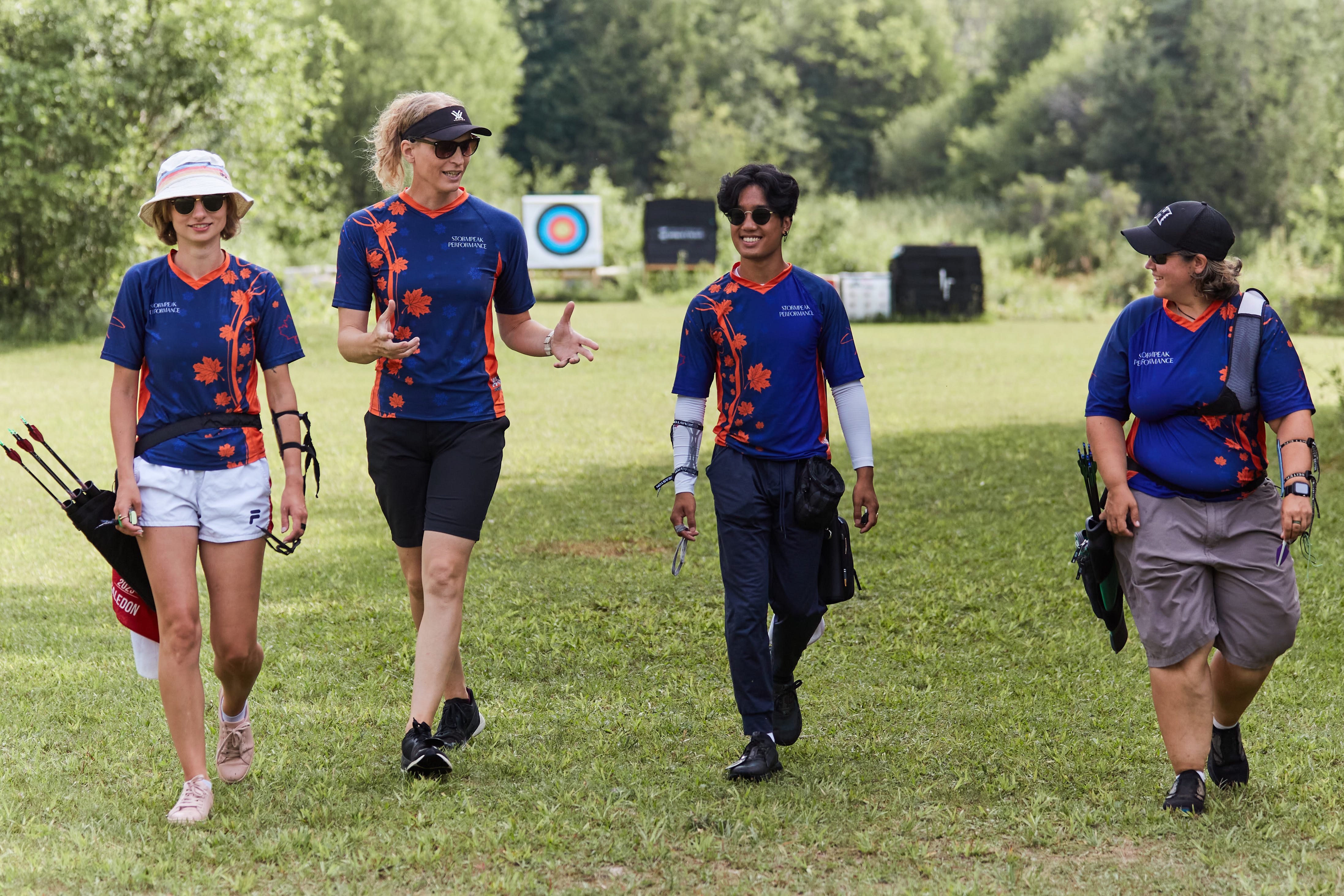 Archer preparing to shoot with bow